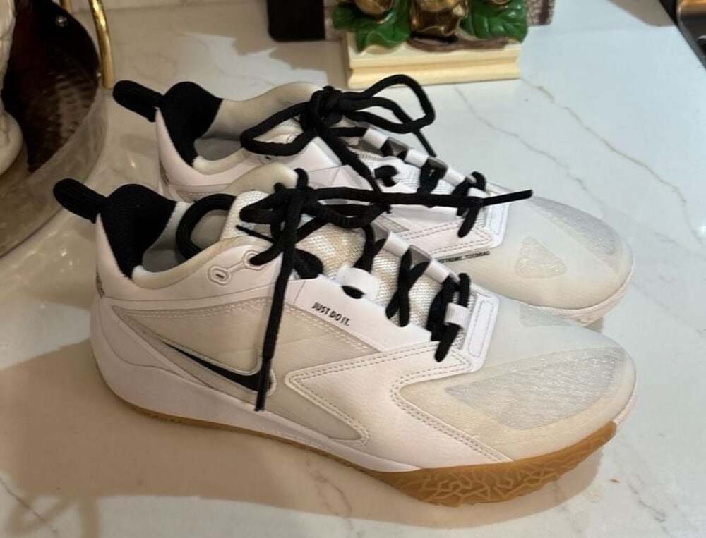 Nike Air‎ Zoom Hyperace 3 White Gum Volleyball Shoes Size 5